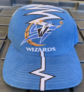 Vintage 90s Washington Wizards Starter Double Shockwave SnapBack Hat Cap NBA