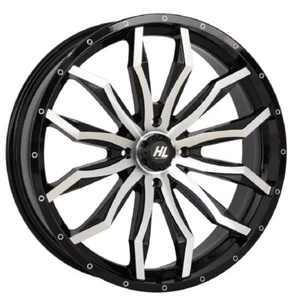 High Lifter by STI HL21 22x7 ATV/UTV Wheel - Gloss Black/Machined (4/156) 4+3 - Picture 1 of 1