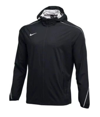 Nike Running Team Woven Rain Hooded Jacket Size Large Men's NEW AJ3654-010 - Image 1 of 4