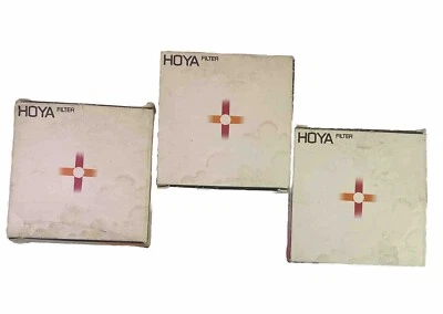 3 Hoya 67mm filters Made In Japan  Yellow And Blue Filters - Image 1 of 4