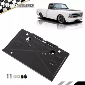 Steel For 1968 1969-1972 Chevrolet License Plate Tag Bracket Rear Black E-coat - Bild 1 von 12