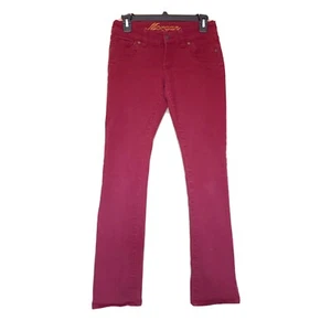 Delia’s Women’s Jeans Red Junior Size 3 / 4 Morgan Straight Leg Stretch Denim - Picture 1 of 8