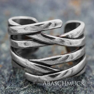 Silberring Silber 925 Ring  Verstellbar Offen R0763 💦 - Bild 1 von 12
