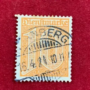 Germania Ufficiale Scott #03 Arancione 10pf Edizione 02 Usato SCV=$450,00 - Foto 1 di 2