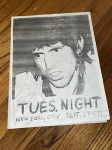 Tues. Night New York City 1977 Anya Phillips Magazine Punk Zine Dtnyc Dan Asher - Picture 1 of 4
