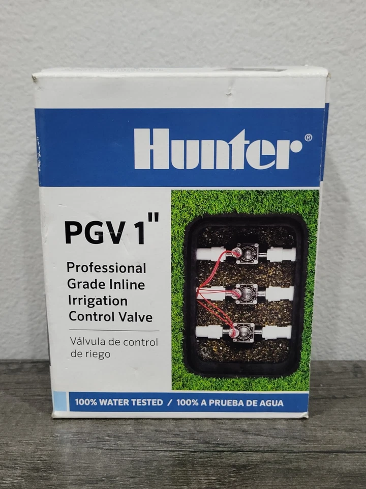 Hunter PGV 1" Inline Irrigation Control Valve - Black Professional Grade New - Image 1 of 2