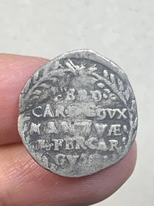 r74_239) MANTOVA Ferdinando Carlo Gonzaga-Nevers (1669-1707) Cavallotto 1/2 Lira - Foto 1 di 2