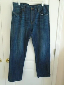 Jeans blu denim elasticizzato Lucky Brand 38x31 221 originale fondo dritto Ex. - Foto 1 di 6