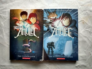 Amulet Book One The Stonekeeper & Book Two The Stonekeeper's Curse (Scholastic) - Picture 1 of 4