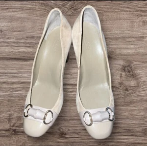 Gucci Horsebit Accent Wildleder Leder Pumps Bambus 38 - Bild 1 von 6