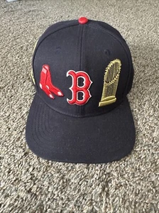 BOSTON RED SOX CITY DOUBLE FRONT LOGO SNAPBACK HAT Pro standard - Picture 1 of 5