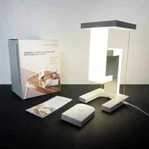 Modern Square Dimmable Touch Control LED Desk Lamp/ Removable Wireless Charging - Picture 1 of 14
