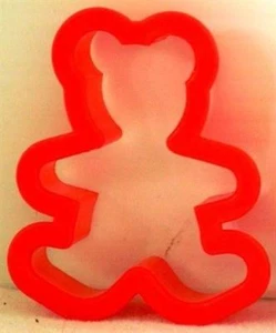 WILTON Plastic Cookie Cutter TEDDY BEAR Small 2 ½" x 2" NEW - Picture 1 of 2