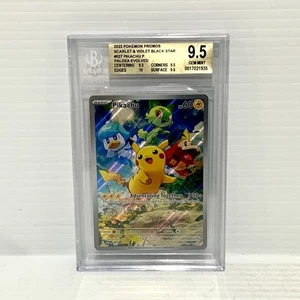 Pikachu SVP027 - Black Star Promo - Graded Pokemon Card - BGS 9.5 (PSA 10) - Picture 1 of 2