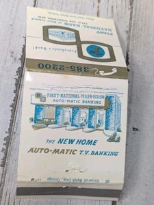 Copertina fiammiferi vintage prima banca nazionale isola blu tv banking teler visione - Foto 1 di 3