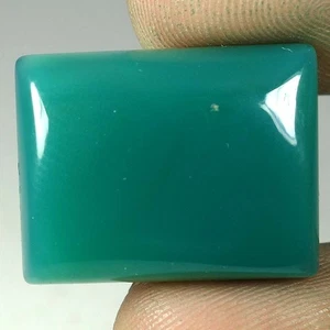 100% Natural Green Onyx Agate Octagon Cabochon Gemstone 25.40Cts 16x 21x 06mm - Picture 1 of 3