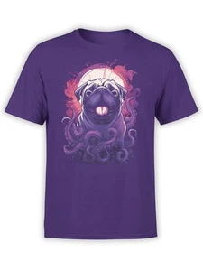 FANTUCCI Pugthulhu T-Shirt | Funny Lovecraftian Dog Graphic | Unisex - Picture 1 of 5