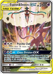Espeon & Deoxys GX (SM240) [Sun & Moon: Black Star Promos] Holofoil casi como nuevo - Imagen 1 de 1