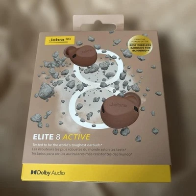 Jabra Elite 8 Active True Wireless Earbuds IP68 ANC 32h Dolby Camel Bluetooth - Image 1 of 4
