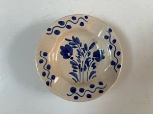 Blue & White Pottery Azores Souvenir Ashtray - Picture 1 of 2
