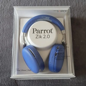 Royal Blue Parrot Zik 2.0 Headphones By Phillipe Starck - Picture 1 of 11