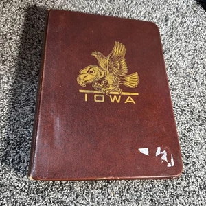 Vintage Iowa University BINDER College Notebook Trussell - Picture 1 of 9