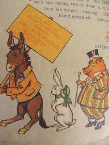 Antikes Kinderbuch Bewegtbild Tiere 1907 Buchbauer Chicago - Bild 1 von 10