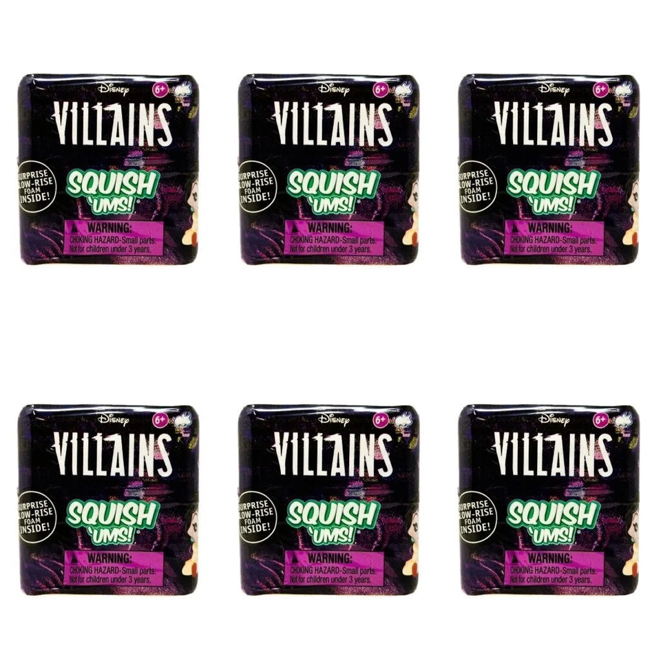 Disney's Villains Squish 'Ums - Lote de 6 cubos ciegos nuevos Foto 1 de 1