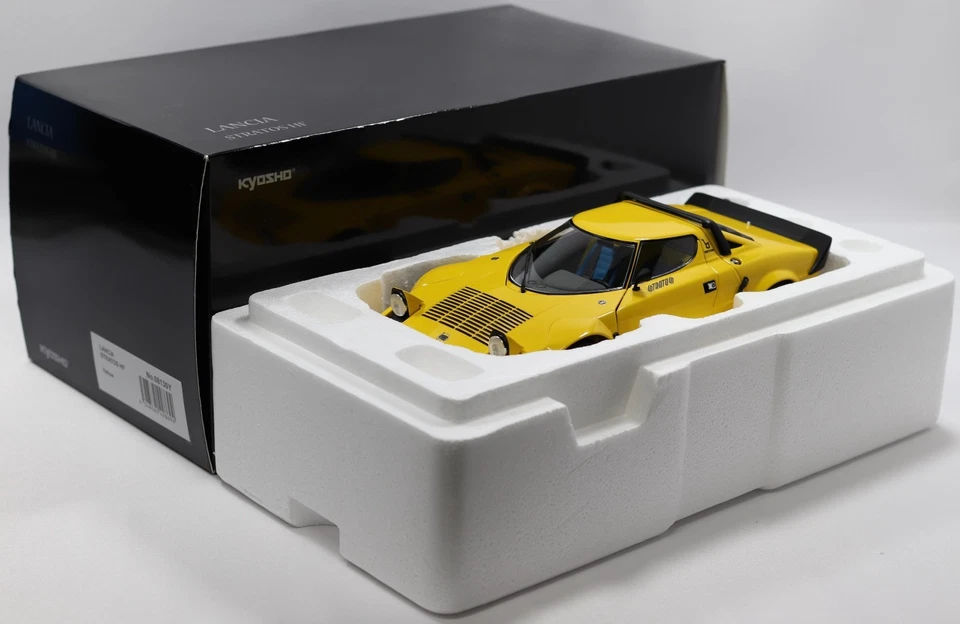 Kyosho Original 1 /18 Lancia Stratos HF Yellow No. KS08130Y