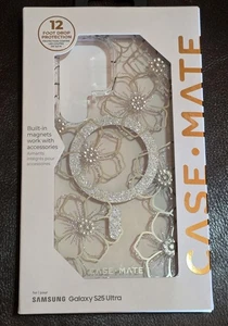 New Samsung Galaxy S25 Ultra Case-Mate Floral Gems Feminine Case W/Magnet - Picture 1 of 4