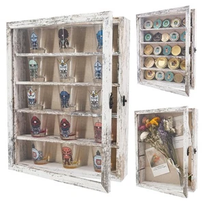 Shadow Box Rahmen Vitrine 11x14 mit herausnehmbaren Einlegeböden, tiefe Memory Box T... - Bild 1 von 7