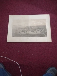 antica veduta di Odessa, pubblicata da Lloyd Brothers & Co. New York 1855 litografia. - Foto 1 di 7