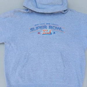 Indianapolis Colts Super Bowl XLI Reebok Gray Hoodie NFL Y2K Indianapolis Colts - Picture 1 of 6