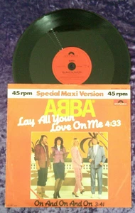 ABBA – Lay All Your Love On Me - GERMAN IMPORT 12" 1980 - Picture 1 of 2