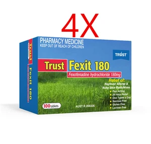Trust Fexit 180mg Antihistamine 400 Tablets - Telfast Generic - Picture 1 of 1