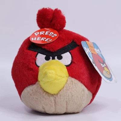 NWT Angry Birds Red Bird Plush | 5" 2011 CWT G11D HK-86 - Image 1 of 4