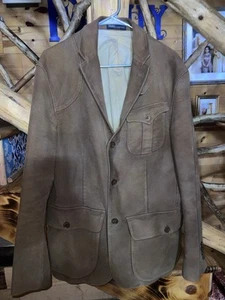 WOW Polo Ralph Lauren Moleskin Norfolk Jacket Hunting Sportsman Coat medium RARE - Picture 1 of 12