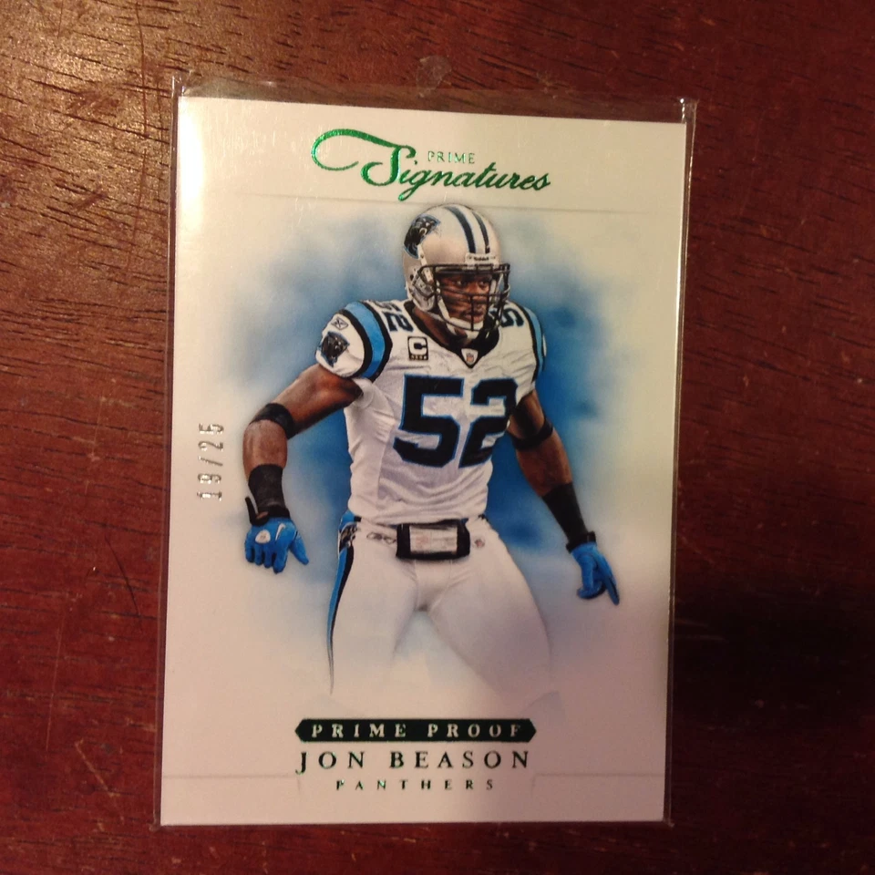 2012 PRIME SIGNATURES GREEN JON BEASON #120 Panthers / Miami 19/25 made - Image 1 of 1