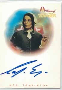 Star Trek Women of Voyager auto card A10 Carolyn Seymour
