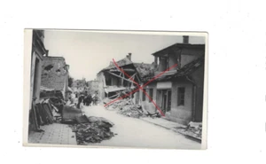 Nr-55046 Foto Pk 2. Wk Wels O,Ö, nach einen Flieger Bomben Angriff Zerstörung - Foto 1 di 2