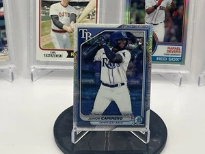 2024 Bowman Junior Caminero RC Mojo Refractor | Tampa Bay Rays - Picture 1 of 4
