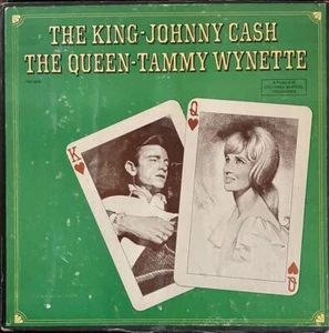 JOHNNY CASH THE KING-TAMMY WYNETTE THE QUEEN FIRMATO DA TAMMY CON 4 LP - Foto 1 di 6