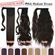 UK CLREARANCE Wrap Around Ponytail Hair Extensions Clip in Pony Tail Highlight