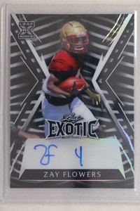 Zay Flowers - 2023 Leaf Exotic Football Autograph #12/13