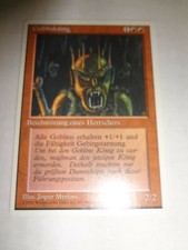 MTG MAGIC THE GATHERING CARD ORIGINAL 4TH GERMAN GOBLIN KING RARE VINTAGE RED MO