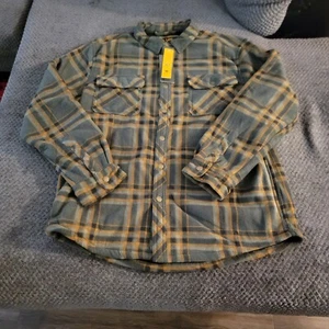 Lee Herren Größe XLarge XL dunkeloliv Button Down Fleece, Sherpa Futter LM34LK147 - Bild 1 von 7