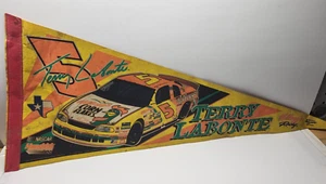 RARO Striscione pennant da corsa vintage NASCAR Terry Labonte #5 Kelloggs - Foto 1 di 9