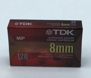 New TDK P6-120HS 8mm Video Cassette Camcorder Tape Blank HS120 106m - Picture 1 of 2