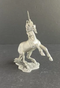 Vintage 1980 Hudson Pewter UNICORN #2053 Figurine - Made In U.S.A. - Picture 1 of 22