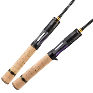 ROLLFISH Spinning Fishing Rod 6ft 6.6ft 2-8lb Fast Casting Carbon Trout Rod Cork - Picture 1 of 10